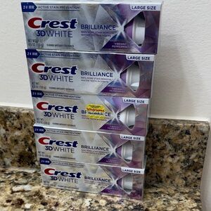 NWT Bundle of Crest 3D White Brilliance Toothpaste 4.6oz